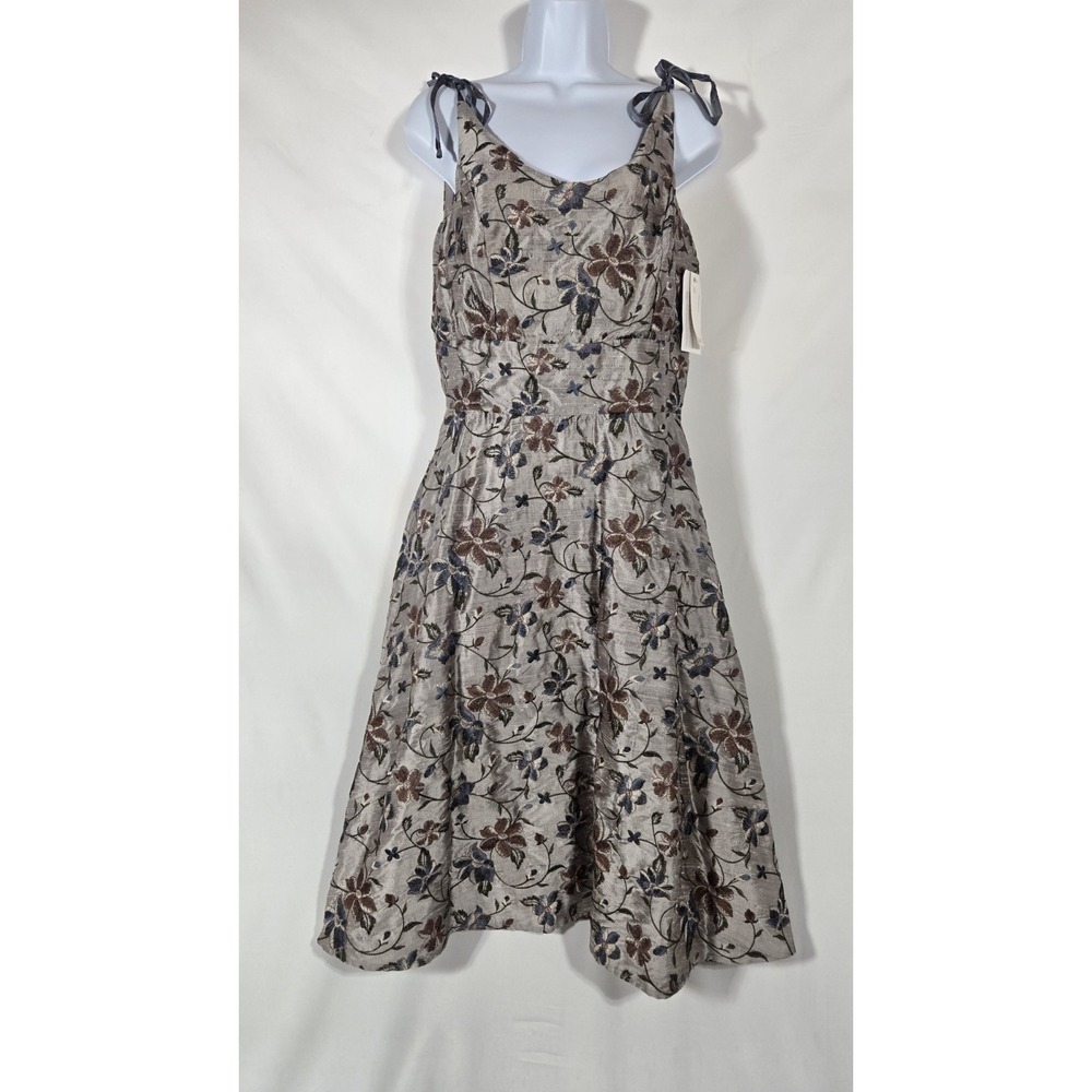 Portland OR Designer Lena Medoyeff 100% Silk Sleeveless Dress | Sz Medium | NWT